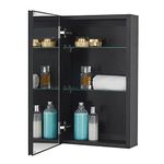 Medicine Cabinet For Bathroom With Mirror 24x14 Recessed