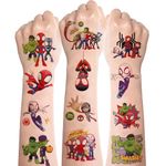 Temporary Spidey Tattoos for Kids 8 Sheets,Spidey and His Amazing Friends Kids Tattoos,Waterproof Marvel Temporary Children Tattoo for Girls Boys Party Bags Filler Birthday Gift Favour Supplies