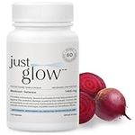 Just Glow Organic Beetroot 1,400mg - USDA & Health Canada Certified Organic Beet Root Powder - Beta Vulgaris Supplement - Antioxidant Support - Made in Canada - 120 Capsules (2 Months Supply)