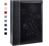 Artmag Photo Album 4x6 300 Photos Large Leather Cover Photo Book Albums with 300 Horizontal Pockets for Family Wedding Anniversary Baby (Black)