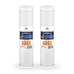 Aquaboon BB Coconut Shell Water Filter Cartridge | Activated Carbon Block CTO | Universal Whole House 5 Micron 20 inch Cartridge | Compatible with EPM-20BB, CB-BB-20, 155783-43, FC25B 2-PACK