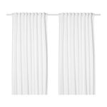 Ikea Tibast Curtains 1 Pair White 503.967.58 Size 57x98