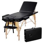 R A Products RAPP Wooden Portable Foldable Spa Massage Tables/Beauty Bed with Headrest and Armrest Salon Furniture, 60 cm Width, 250 kg Bearing