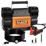 ALL-TOP Air Compressor Kit, Dual Cylinder 12V Portable Inflator 12.35 ft³/Min, Offroad Air Compressor Pump for Truck Tires, Heavy Duty Max 150 PSI for 4x4 Vehicle & RV