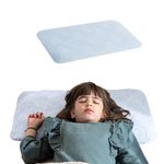 The White Willow Junior Size Memory Foam Pillow for Kids with Premium Organic Bamboo Removable Zip Cover - (18" L x 12" W x 1.5" H), Green