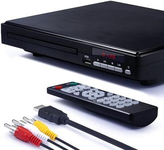 DVD Player for tv,1080P HD DVD Player for home All Region Free Compact Mini CD Player with USB 2.0 Port Remote Control HDMI&AVI Cable,Built-in PAL/NTSC System(Not for Bluray)