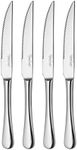 Robert Welch Radford Bright Cutlery Steak Knife, Set of 4. Made from Stainless Steel. Dishwasher Safe.