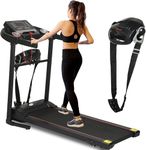 FK Sports Folding Treadmill, Running Walking Machine Treadmills for Home| 2HP Motor 3 Level Manual Inclination, LCD Bluetooth Speaker USB Port, 1-12km/h