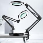 HITTI 10X Magnifying Glass with Lig