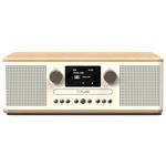 Pure Classic C-D6 Music System (CD Player, DAB+/FM, Bluetooth, AUX, USB, Alarm Sleep Timer) Cotton White/Oak