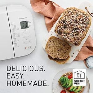 Panasonic Automatic Bread Maker, 21 Programs, Gluten-Free, White