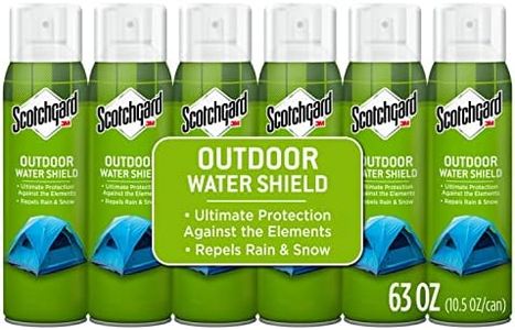Scotchgard Outdoor Water Shield Fabric Spray, Water Repellent Spray for Spring and Summer Outdoor Gear and Patio Furniture, Fabric Spray for Outdoor Items, 63 Ounces (6 Cans)