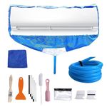 Air Conditioner Cleaning Cover Kit,14 PCS Wall Mounted Air Conditioner Set with Air Brushes,Waterproof Wall Air Conditioner Kit With10 in Water Pipe Universal,Cleaning Bag for Wall Air Conditioner