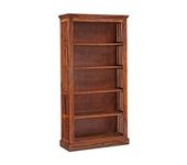 Modern Furniture Contemporary Solid Sheesham Wooden Bookshelf | Book Shelf Cabinet for Home & Office Living Room