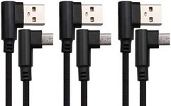 AAOTOKK 3 Ft 90 Degree Micro USB Ca