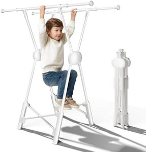 BIREN Clothes Drying Rack Heavy Duty Clothing Racks Extending Laundry Rack Two Drying Modes Garment Racks for Drying Clothes, Adjustable Length from 32-55 Inches for Indoor Outdoor Use