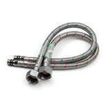 Xcel Home 2 x M10 x1/2 Flexible Tap Connectors (400mm) | 10 Lengths | Pair of BSP Kitchen/Basin Monobloc Mixer Flexi Pipe Tails | Braided Stainless Steel