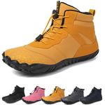 Cenbini Hike Footwear Barefoot Womens, Winter Summer Wide Toe Barefoot Hiking Shoes Boots Sneakers for Women Men, Yellow a, 8.5 Women/7 Men