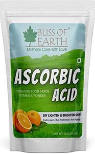 Bliss of Earth 4 oz Ascorbic Acid Powder Pure Food Grade Vitamin-C Rich Powder For Skin,face, Cosmetic & DIY Products 113GM