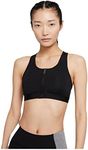 Nike DD1205 W NK DF SWSH ZIP FRONT BRA Sports bra women's black/white L