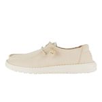 Hey Dude Women's Wendy Canvas | Women's Shoes | Women's Slip On Loafers | Comfortable & Light-Weight, Off-white, 7