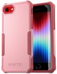 Poetic Neon Series for iPhone SE 2022 Case (3rd Gen) / iPhone SE 2020 /iPhone 8/7, [6FT Military Grade Drop Tested] Dual Layer Heavy Duty Rugged Shockproof Protective Case Cover, Light Pink