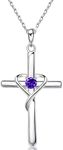 AmorAime 925 Sterling Silver Cross 