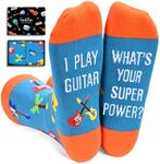 sockfun Guitar Gifts Guitar Players - Guitar Socks Guitar Lovers Gifts for Men Teen, Music Socks Music Gifts