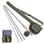 Lixada Fly Fishing Rod and Reel Combo with Carry Bag (Fly Fishing Set)