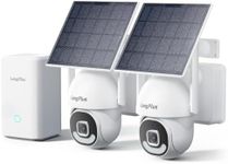 3K Solar Security Cameras Wireless Outdoor, 2 Cam-Kit, No Subscription