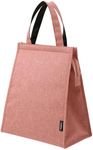 AIMALL Thermal Insulated Lunch Bag, Durable Oxford Cloth Bento Box Food Tote for Office, Work, School, and Picnic, Leakproof and Lightweight, Available in Grey, Pink, Navy