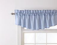 Stylemaster Renaissance Home Fashion Emery Lined Insert Valance, 60-Inch by 16-Inch, Sky