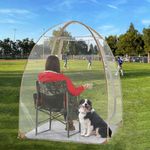 EighteenTek Pod All Weatherproof Sports Tent Clear Bubble Tent Outdoor Instant Pop Up Shelter Chair Bubble Tent for Watching Sports Events, Camping, Fishing, Cheering, Parades 50"x50"x64"H