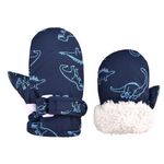 Azarxis Baby Winter Mittens Kid Toddler Warm Gloves with Fleece Lining Thermal Windproof for Boys Girls Children Snow Skiing Skating Cycling Walking (Navy Blue, 4-6 Years)