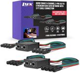 Pair of LyxPro Audio Snake 8 Channel XLR 3 Pin Multi Network Breakout for Stage Sound Lighting And Recording Studio XLR to RJ45 Ethercon With 3 Feet Cable Connection