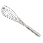 Vogue Heavy Whisk 45 cm/18 inch, Stainless Steel, Eight Heavy Wires, Kitchen Whisk, Egg Beater, Plastic Sealed Base Prevents Liquid Build Up, K549