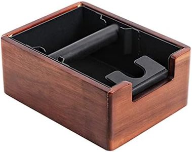 Espresso Knock Box Wooden Coffee Knock Box Removable Knock Box Espresso Accessories with Removable Durable Knock Bar and Non-Slip Base for Espresso Coffee Grounds Container