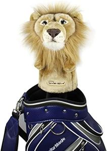 Scott Edward Golf Club Covers Funny Animal Driver Cover, Fit Drivers and Fairway Wood, Lovely Dogs, Soft and Functional (Lion King, for Driver Wood)