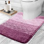 OLANLY Luxury Toilet Rugs U-Shaped,