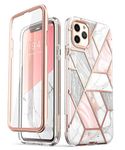 i-Blason Cosmo Series Case for iPhone 11 Pro Max 2019 Release, Slim Full-Body Stylish Protective Case with Built-in Screen Protector (Marble) - 6.5 inches