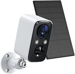 Security Camera Wireless Outdoor Solar - FOAOOD Camera Surveillance Exterieur for Home Security: Color Night Vision PIR Human Detection 2-Way Talk IP66 Waterproof 2.4G WiFi