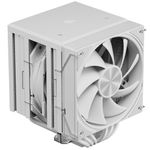 upHere gaming UE2T6 White CPU Air Cooler, Dual-Tower 6×Ф6mm Heatpipes CPU Cooler, Dual PWM 120mm Fan Computer Cooling, TDP 265W, Intel LGA 2011/2066(X79/X99) 1700, AMD AM5/AM4(155mm in Height)