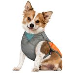 POPETPOP Dog Cooling Vest Cool Coat: Lightweight Dog Cooling Jacket - Reflective Dog Cooling Harness Dog Cooling Coat with Reflective Strips for Small Medium Large Dogs Pets (Orange, Small)