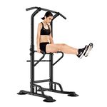 soges Multi-Function Power Tower Height Adjustable Pull Up Bar Dip Station Home Gym Equipment Fitness Workout Station, PSBB002-CA