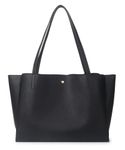 Tote bag- Handbag- Shoulder Bag- Top Handle Bag College bag Office Bag for Women and Girls (Black)