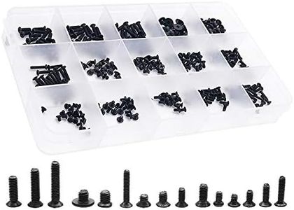 QTEATAK 300Pcs Black Laptop Notebook Computer Replacement Screws Kit for Lenovo Toshiba Gateway Samsung HP IBM Dell Sony Acer Asus SSD Hard Disk SATA