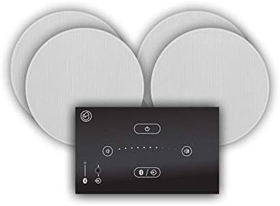 Systemline E50 Built-In Bluetooth Hi-Fi Speaker System and Q Acoustics Qi65CB Ceiling Speakers (2 Pair 6.5" Qi65CB Ceiling Speakers)