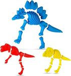 Top Race 3 Large Dinosaur Sand Molds, Fossil Skeleton Beach Toy Set - Perfect for Dinosaur Bones for Sandbox Play.