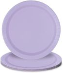 Unique Lavender Square Paper Plates 8-Piece Set 8-Piece Round Paper Plates, Lavender, Lavender