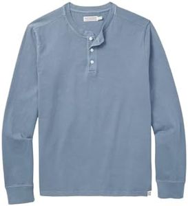 Fair Harbor The Saltaire Henley –– Men's Classic Long Sleeve Henley –– Incredibly Soft and Lightweight